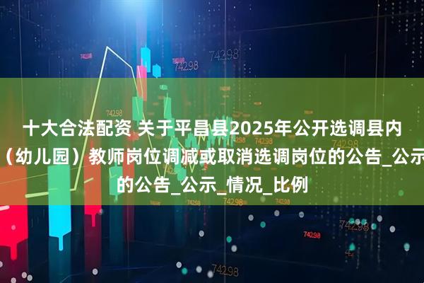 十大合法配资 关于平昌县2025年公开选调县内农村中小学（幼儿园）教师岗位调减或取消选调岗位的公告_公示_情况_比例